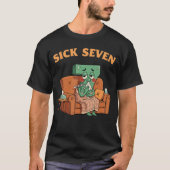 Sick Seven 67 Halloween Costume Fun Wordplay Desig Tシャツ (正面)
