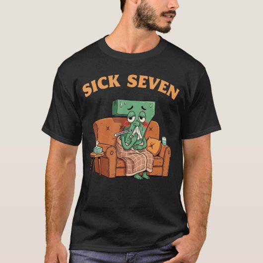 Sick Seven 67 Halloween Costume Fun Wordplay Desig Tシャツ (正面)