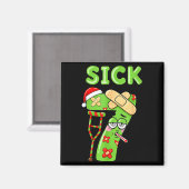 Sick Seven Meme 67 Number Santa Hat Christmas Men  マグネット (正面/裏面)