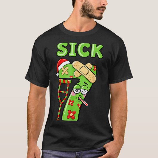 Sick Seven Meme 67 Number Santa Hat Christmas Men Tシャツ (正面)
