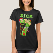 Sick Seven Meme 67 Number Santa Hat Christmas Men  Tシャツ (正面)