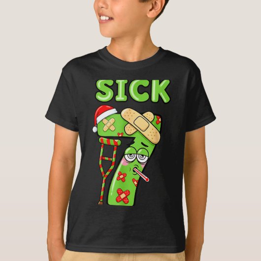 Sick Seven Meme 67 Number Santa Hat Christmas Men  Tシャツ (正面)