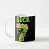 Sick Seven Meme 67 Six Seven Santa Hat Christmas P コーヒーマグカップ (左)
