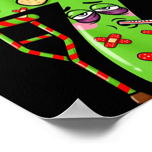 Sick Seven Meme 67 Six Seven Santa Hat Christmas P ポスター (角)