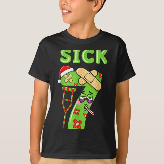 Sick Seven Meme 67 Six Seven Santa Hat Christmas P Tシャツ (正面)