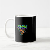 Sick Seven Meme Graffiti Drip Fun Wordplay  コーヒーマグカップ (左)