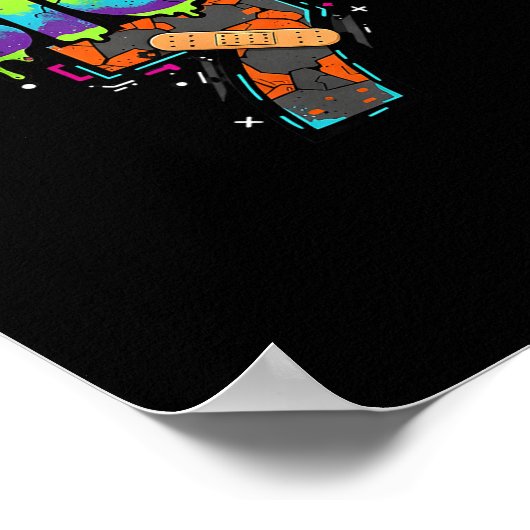 Sick Seven Meme Graffiti Drip Fun Wordplay  ポスター (角)