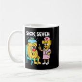 Sick Seven Meme Six Seven Sick 7 Funny Nurse Women コーヒーマグカップ (左)