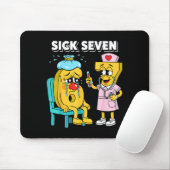 Sick Seven Meme Six Seven Sick 7 Funny Nurse Women マウスパッド (マウス)