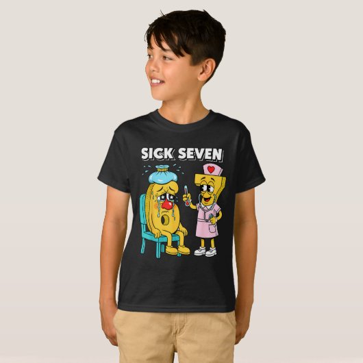 Sick Seven Meme Six Seven Sick 7 Funny Nurse Women Tシャツ (正面フル)