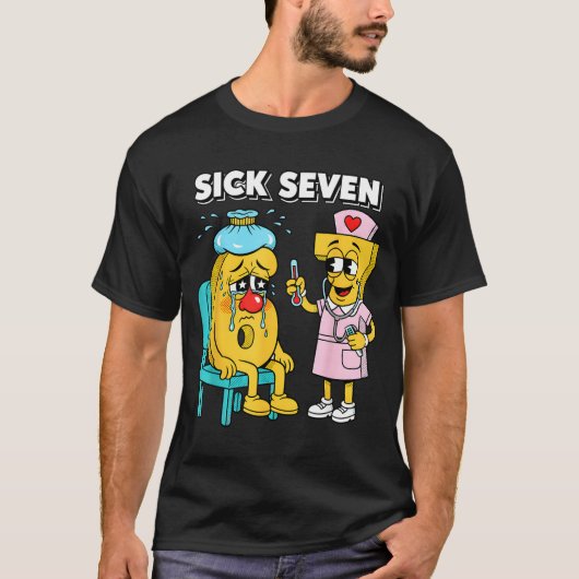 Sick Seven Meme Six Seven Sick 7 Funny Nurse Women Tシャツ (正面)
