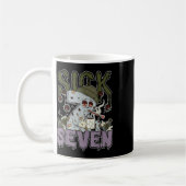 Sick Seven Meme Tee 67 Six Seven Funny Wordplay  コーヒーマグカップ (左)