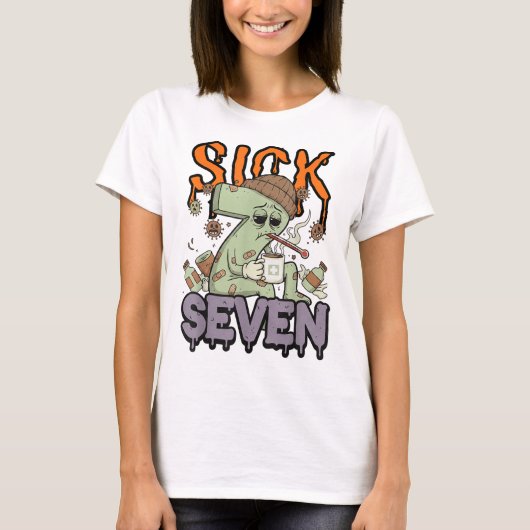 Sick Seven Meme Tee 67 Six Seven Funny Wordplay Ha Tシャツ (正面)