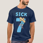 Sick Seven Meme Tee 67 Six Seven Funny Wordplay Tシャツ (正面)