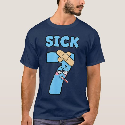 Sick Seven Meme Tee 67 Six Seven Funny Wordplay Tシャツ (正面)