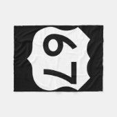 Sick Seven Meme Tee Six Seven  フリースブランケット (正面(横))