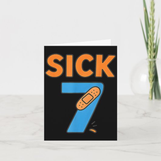 Sick Seven Meme Tee Six Seven Fun Wordplay カード (正面)