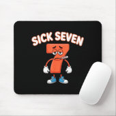 Sick Seven Meme Tee Six Seven Fun Wordplay  マウスパッド (マウス)