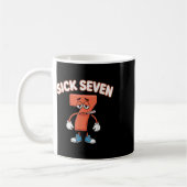 Sick Seven Meme Tee Six Seven Fun Wordplay _2 コーヒーマグカップ (左)