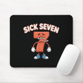 Sick Seven Meme Tee Six Seven Fun Wordplay _2  マウスパッド (マウス)
