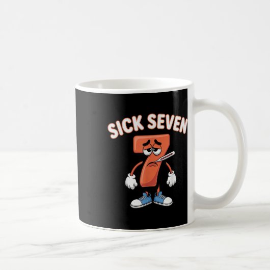 Sick Seven Meme Tee Six Seven Fun Wordplay _6  コーヒーマグカップ (右)