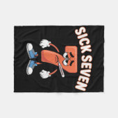 Sick Seven Meme Tee Six Seven Fun Wordplay _6  フリースブランケット (正面(横))