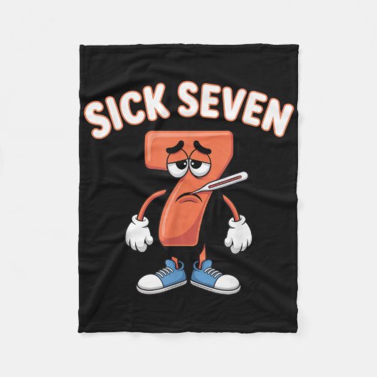Sick Seven Meme Tee Six Seven Fun Wordplay _6  フリースブランケット (正面)