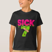 Sick Seven Meme Tee Six Seven Fun Wordplay Drip  Tシャツ (正面)