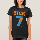 Sick Seven Meme Tee Six Seven Fun Wordplay Tシャツ (正面)