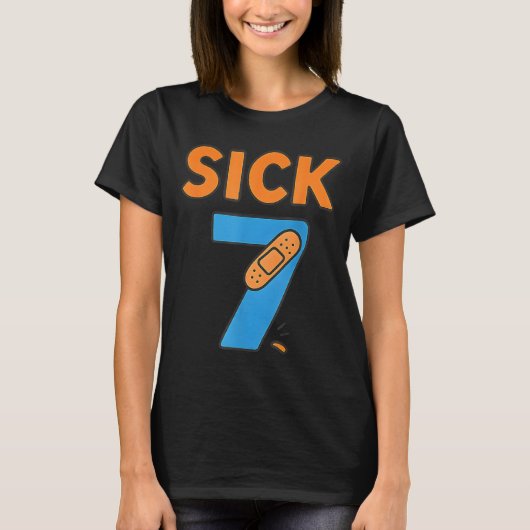 Sick Seven Meme Tee Six Seven Fun Wordplay  Tシャツ (正面)
