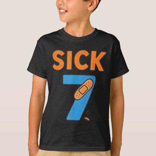 Sick Seven Meme Tee Six Seven Fun Wordplay  Tシャツ (正面)