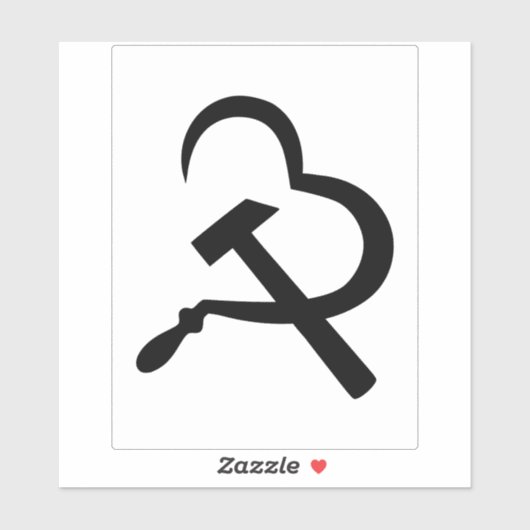 Sickle And Hammer, Heart, Love, Communism シール (シート)