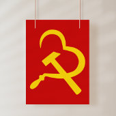 Sickle And Hammer, Heart, Love, Communism ポスター