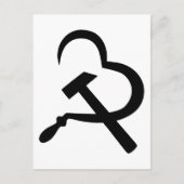 Sickle And Hammer, Heart, Love, Communism ポストカード (正面)