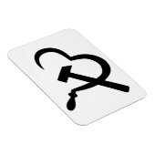Sickle And Hammer, Heart, Love, Communism マグネット (右側)
