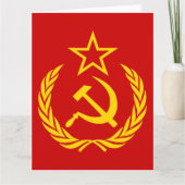 Sickle And Hammer, USSR, CCCP, Communism カード (正面)