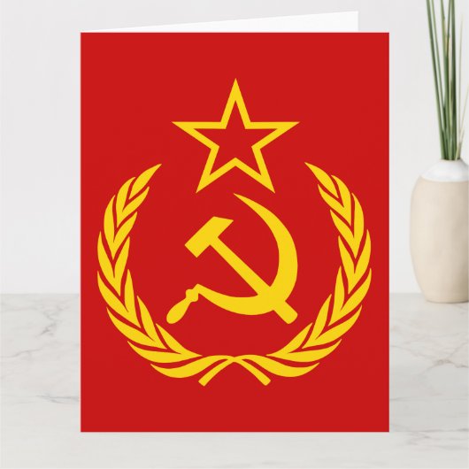 Sickle And Hammer, USSR, CCCP, Communism カード (正面)