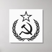 Sickle And Hammer, USSR, CCCP, Communism キャンバスプリント (正面)