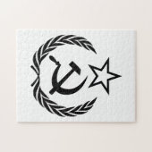 Sickle And Hammer, USSR, CCCP, Communism ジグソーパズル (横)
