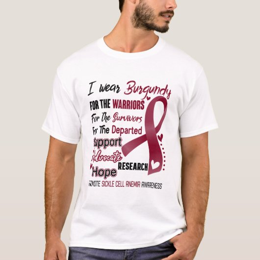 Sickle Cell Anemia Awareness Month Ribbon Gifts Tシャツ (正面)