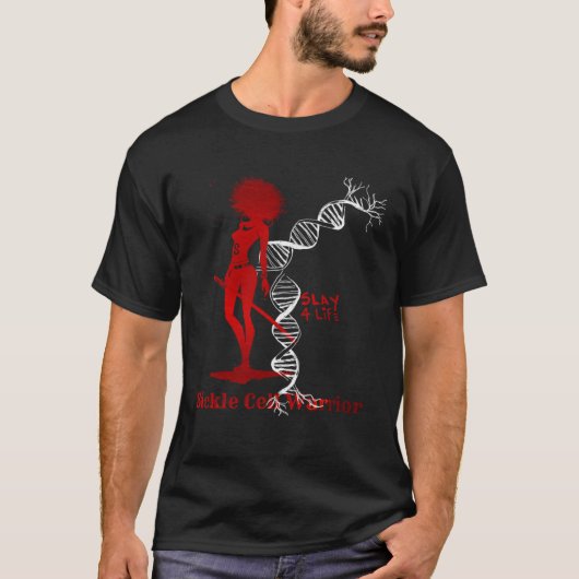 Sickle Cell Slay 4 Life DNA Tシャツ (正面)