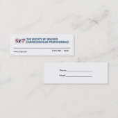 SICPの盛り土ブランクの名刺 スキニー名刺 (正面/裏面)