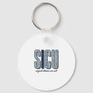 SICU 外科集中治療室 ヴィンテージTシャツ デザイン キーホルダー