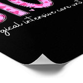 Sicu Nurse Heart Valentines Day Surgical Intensive ポスター (角)