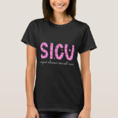 Sicu Nurse Heart Valentines Day Surgical Intensive Tシャツ (正面)