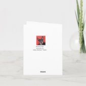 Sidのお気に入りのなペットの挨拶状の用心して下さい カード (裏面)