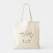 Sid peptide name bag トートバッグ (裏面)