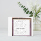 Sidaamaのアルファベット ポストカード (スタンド正面)