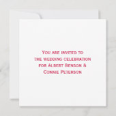 Siddhartha Gautamaの彫像 招待状 (裏面)