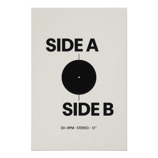 Side A - Side B - Vinyl - Poster ポスター (正面)